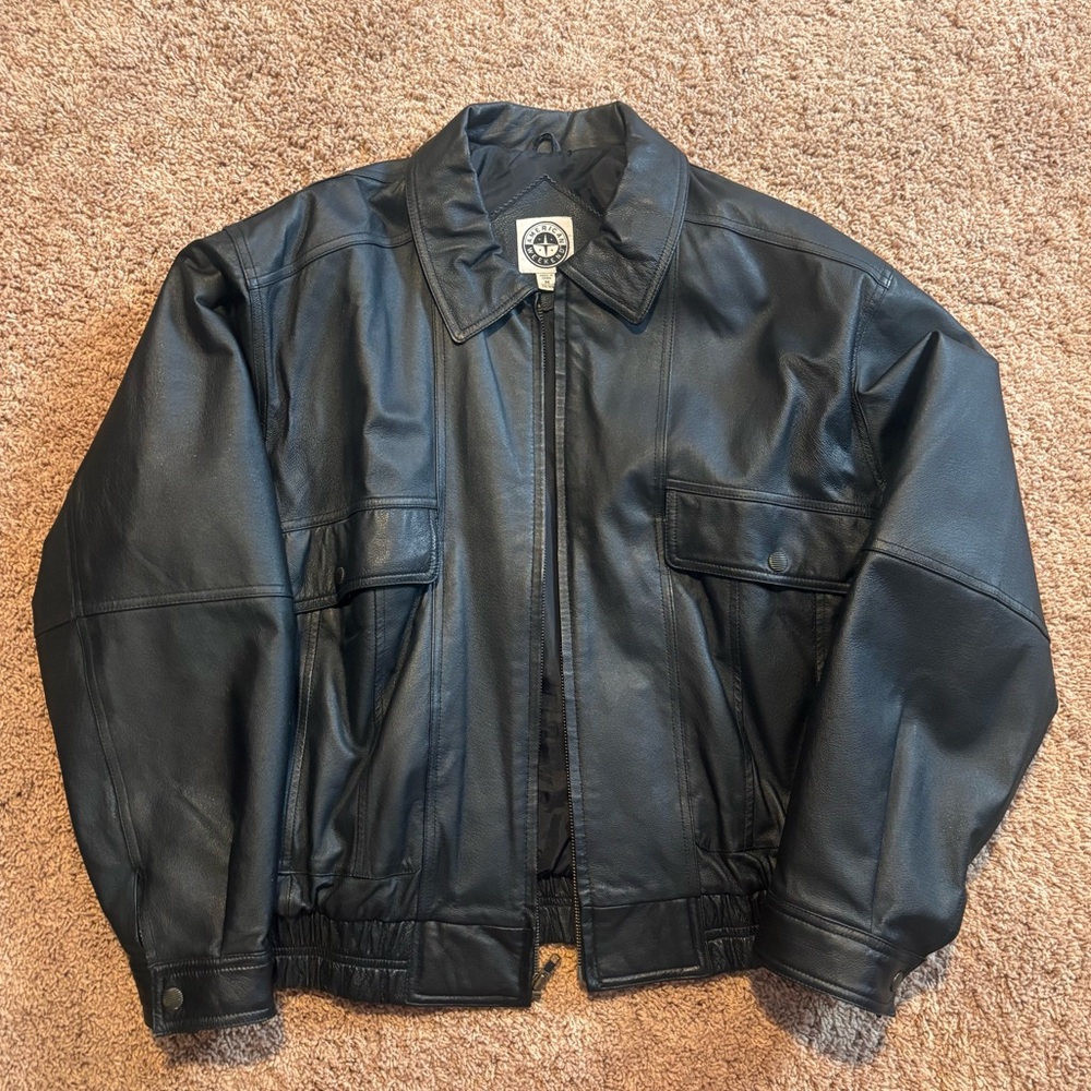 American Weekend Black Leather Jacket